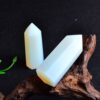 Naturlig Vit Opal Kristallspets